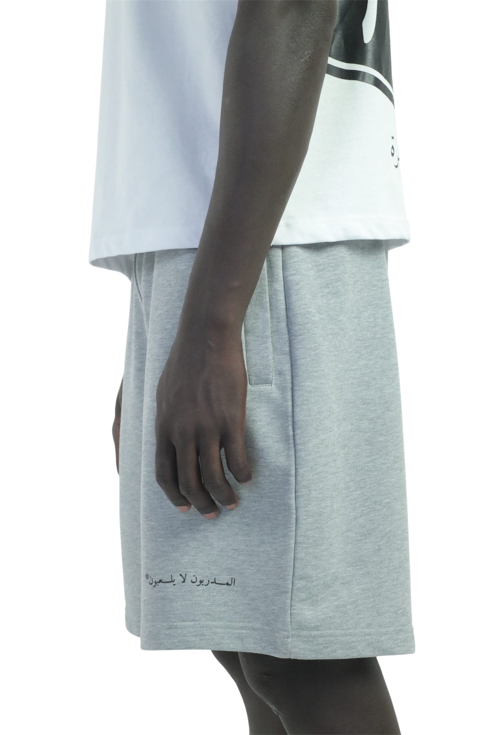 arabic calligraphy short grey