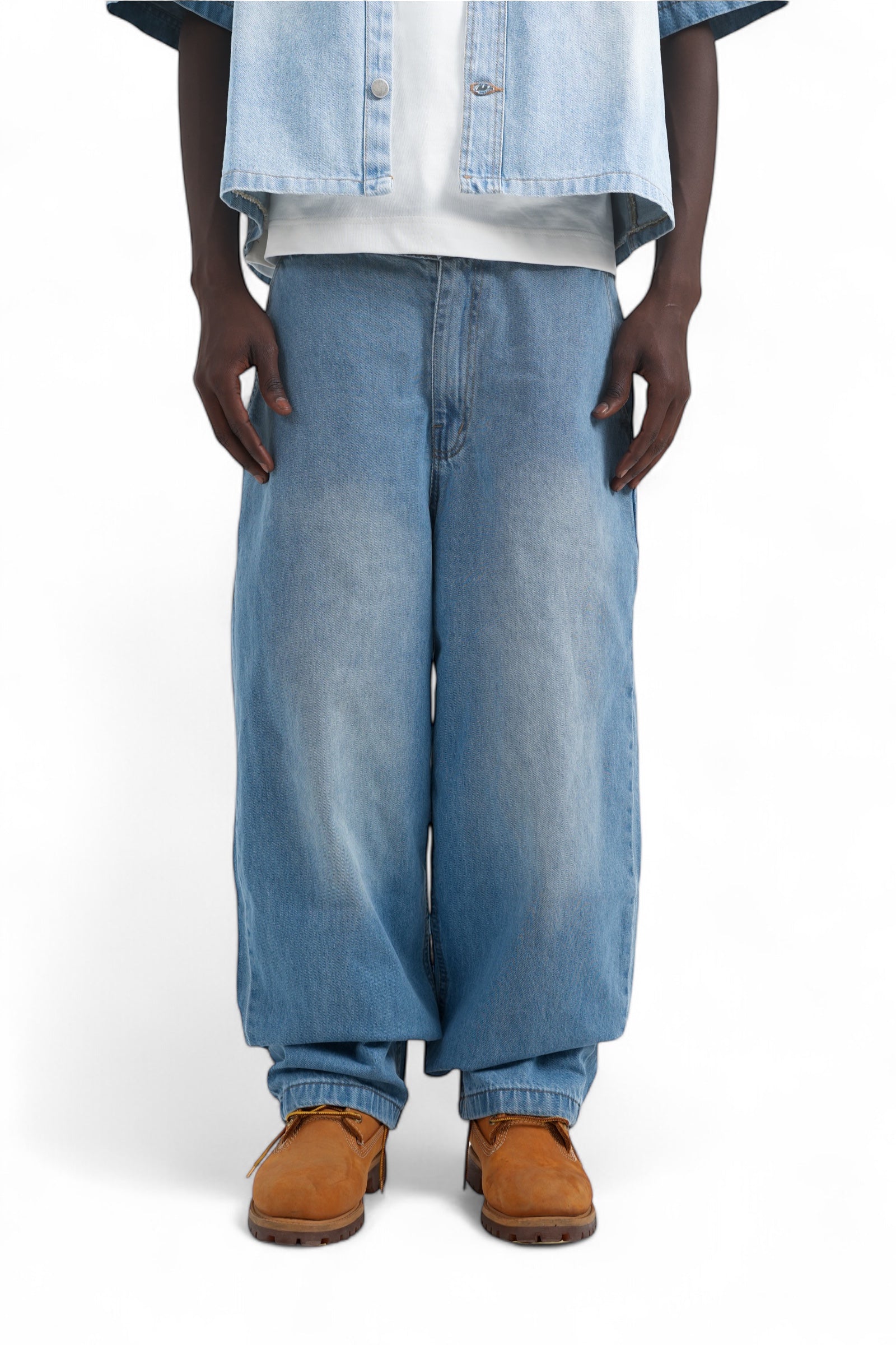 baggy jeans blue wash