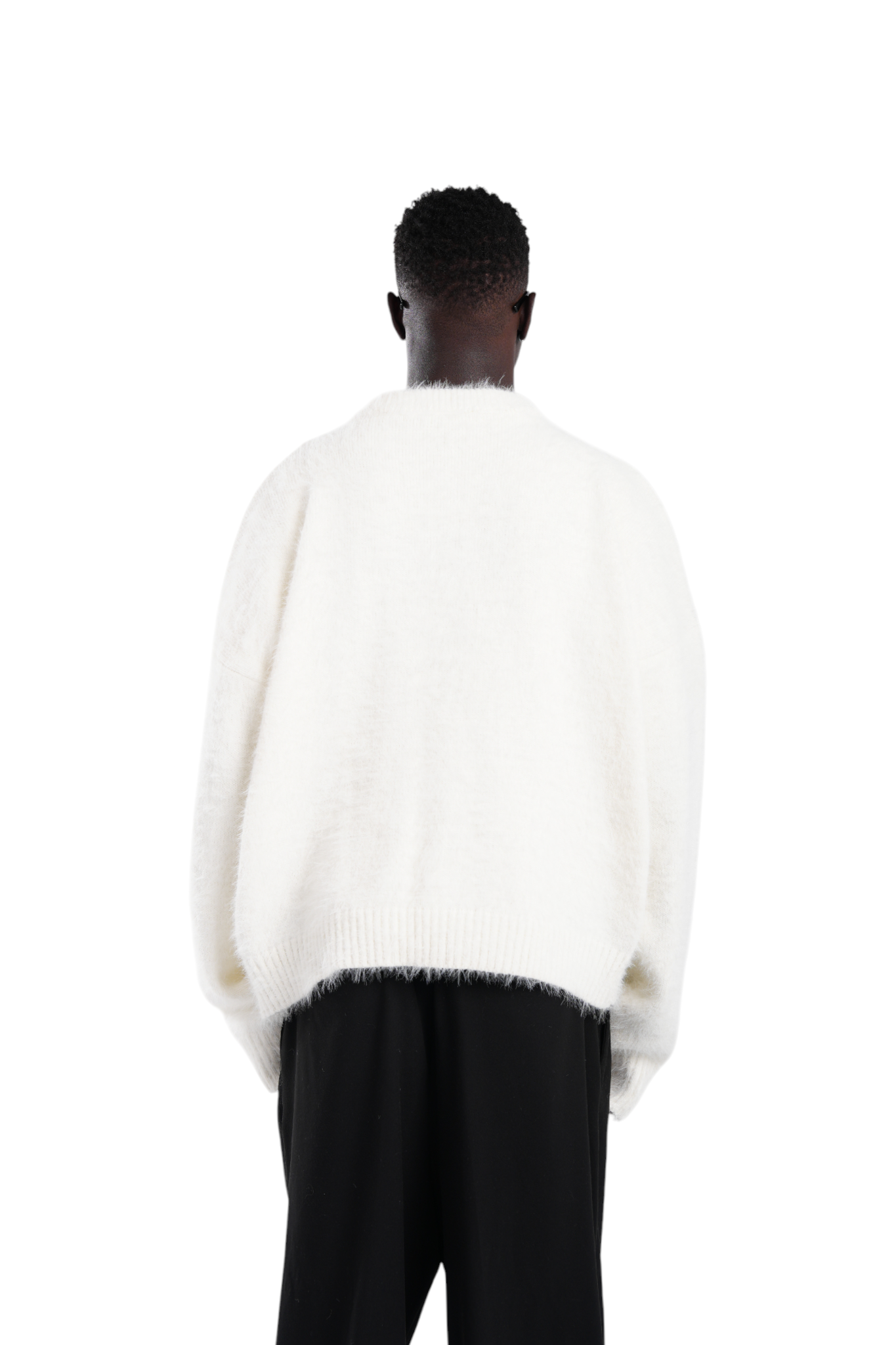 C® Mohair knit sweater white