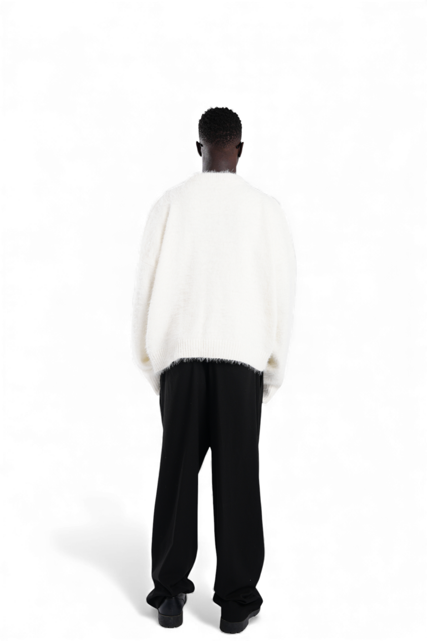 C® Mohair knit sweater white